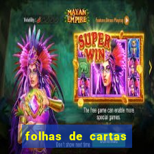 folhas de cartas para imprimir